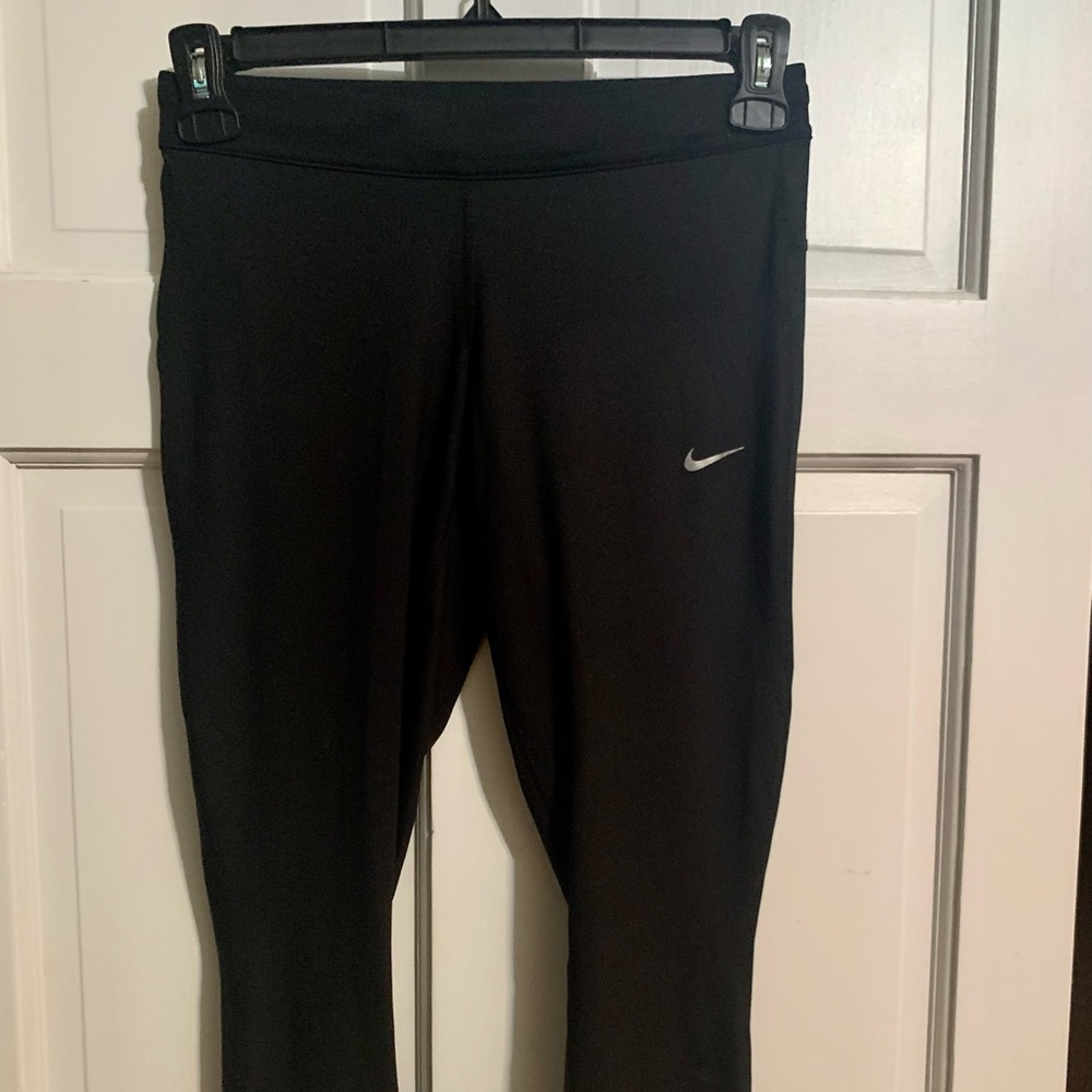 Nike Black Capris with Drawstring, Size M